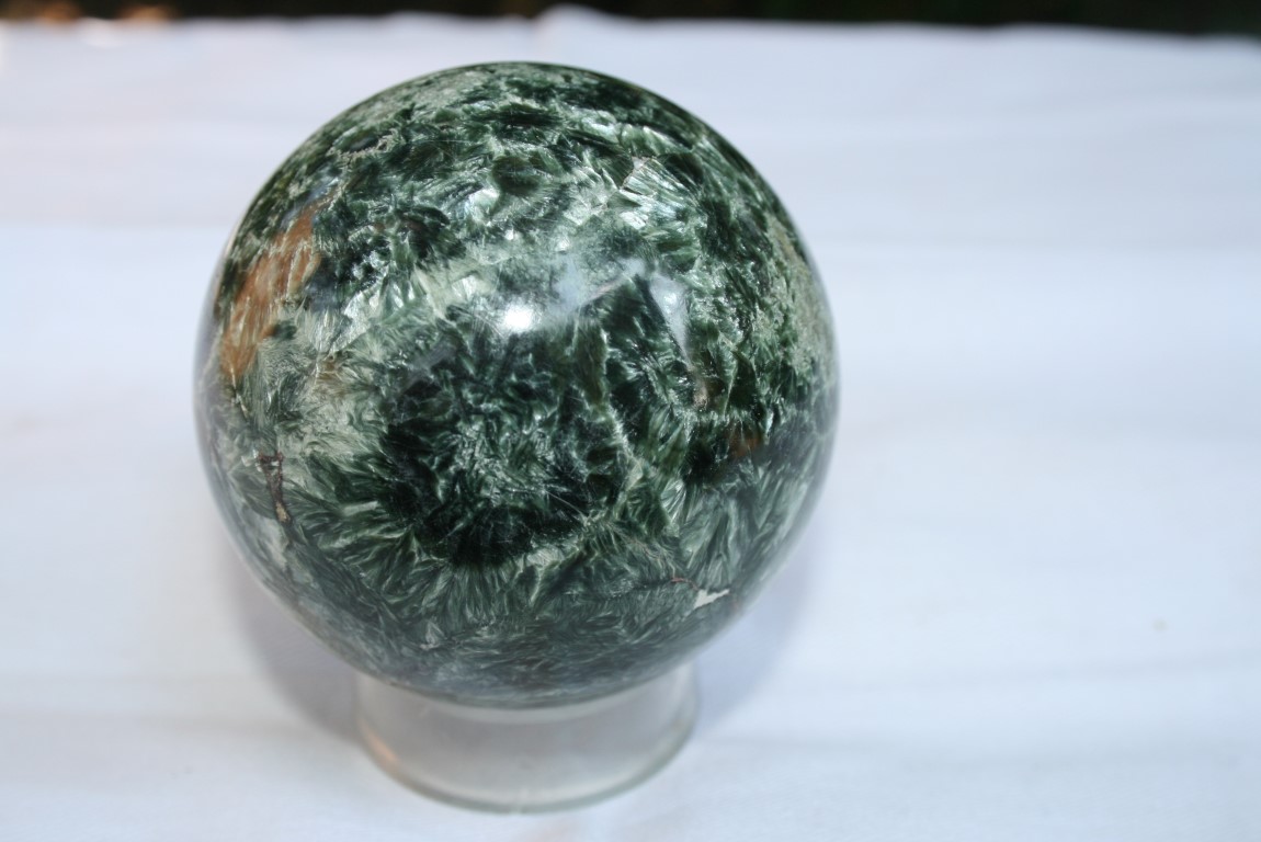 Seraphinite Sphere Self healing, regeneration, wholeness, angelic connection 4819